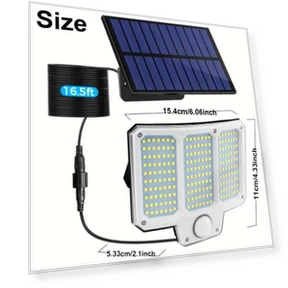 Solar Powered Outdoor Motion Sensor Floodlight — Outdoor Security & Flood Lighting, Fresh Source International Inc