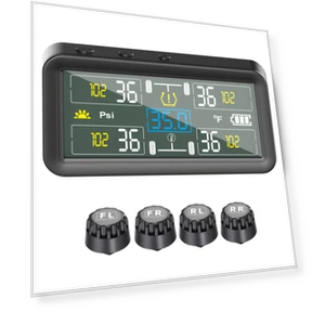 Tire Pressure Monitor with External Sensors — TPMS Sensor Replacements, Igeteck