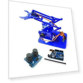 Unassembled Acrylic Mechanical Robot Arm Claw Kit — Robotics Foundations, Toys D