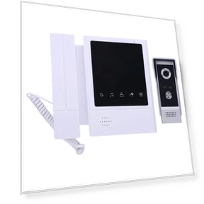 Video Doorbell System with 4.3-Inch Touchscreen Monitor — Bases, KONNWEI