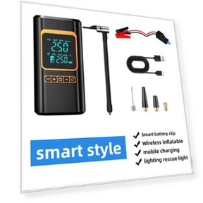 Wireless Air Pump with Touch Screen — Portable, Sole Street