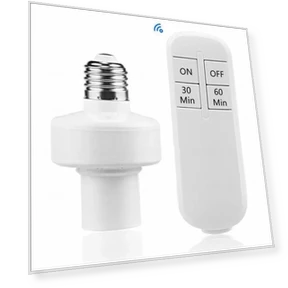 Wireless Remote Control Smart Switch for E27 Bulb Socket — Dimmer Switches, COOKING-MALL