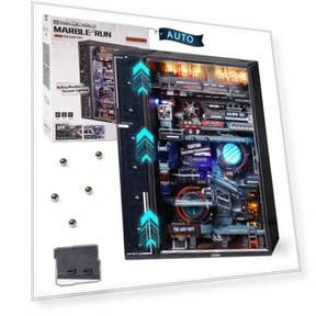 3D Motorized Marble Moving Parallel World Future City DIY Craft Educational Gift — Foam, SAMURAI STYLE