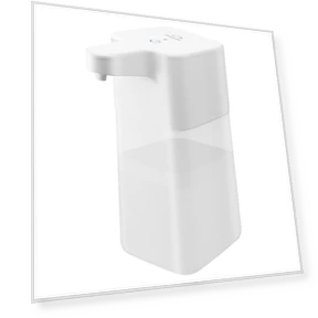 Automatic Contactless Dispenser, Large Capacity 18.6 fl oz, for Foaming Soap, Infrared Sensor, White — Bases, dretec