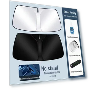 Car Interior Sunshade — Windshield, GearUp AutoMoto