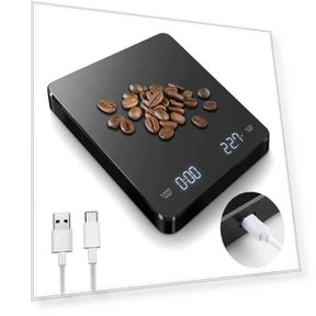 Digital Coffee Scale with Timer — Weight Management Tools, SHTZZCA