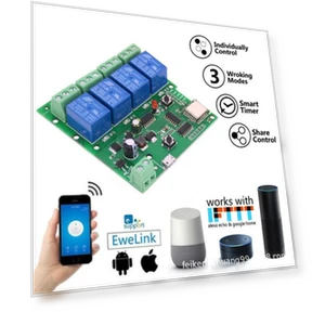 Four-Channel Smart Switch — Dimmer Switches, eWeLink