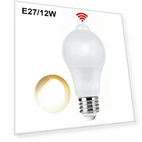 LED Light Bulb with Motion Sensor — Outdoor Security & Flood Lighting, Sole Street