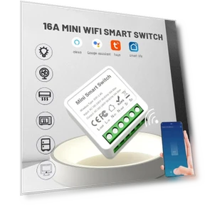 Miniature Smart WiFi Switch with Power Monitor — Dimmer Switches, Tuya
