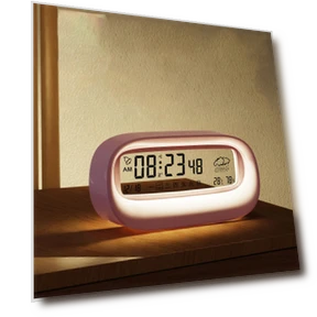 Rechargeable Alarm Clock with Night Light — Foam, inne