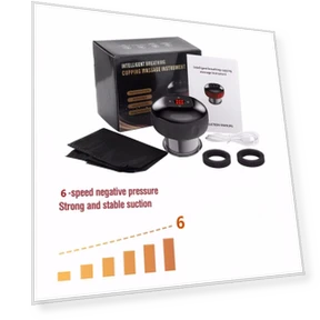 Smart Cupping Massager with Red Light Therapy — Foam, COOKING-MALL