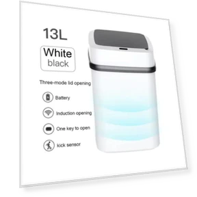 Smart Touch-Free Automatic Sensor Trash Can — Kitchen Cans, Daily Home Furnishings