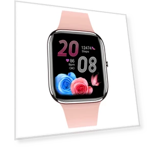 Smart Watch for Men and Women, Fitness Tracker with 1.85-inch TFT Full Touch Screen, Heart Rate Monitor, Pedometer — Smartwatches, KONNWEI