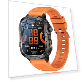 Smart Watch with LED Flashlight, Large Screen, Bluetooth Calls, Voice AI, SOS, Fitness Tracker — Smartwatches, LIVLOV