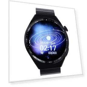 Smartwatch with Round LCD Display, Full Touch, SOS Message, Sports Fitness Tracker — Smartwatches, KONNWEI