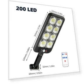 Solar Street Light with Motion Sensor — Outdoor Security & Flood Lighting, Mode Closet