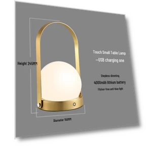 Touch LED Bedside Lamp with USB Charging and Eye Protection — Study & Desk Lighting, ElectroCN