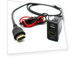 USB and HDMI Input Port Switch Panel — Connectors & Adapters, Samurai Japan