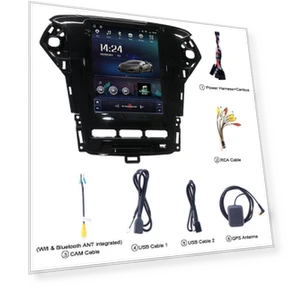 Vertical Screen Android Smart Navigator with Reversing Camera Support — In-Dash, GearUp AutoMoto