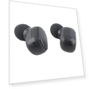 Wireless Earbuds with Noise Cancelling and Charging Case — Foam, KONNWEI