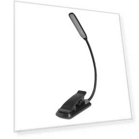 Compact LED Desk Lamp with Clip — Book Lights, HomeHarmony