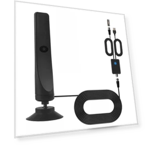 Digital TV Antenna with Signal Amplifier — Finishing Compounds, Mode Closet