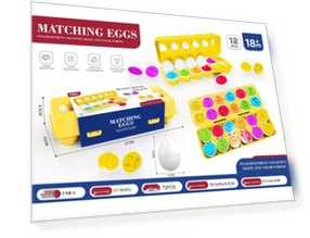 Educational Toy: Number and Shape Matching Eggs — Finishing Compounds, CreativeCorner
