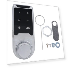 Electronic Cabinet Lock with Digital Touch Keypad — Foam, OutsideWorld