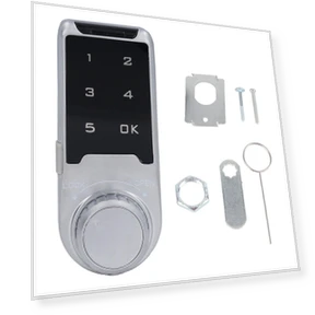 Electronic Lock for Cabinet with Digital Touch Keypad — Foam, OutsideWorld