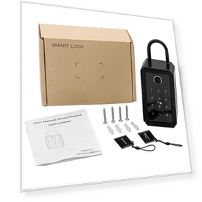 Graphite Black Fingerprint Smart Keychain — DATs, GadgetGrip