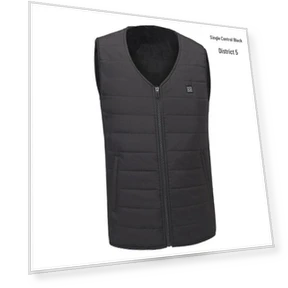 Individual Smart USB Heated Vest for Outdoors with Multi-Zone Heating and Cotton Lining — Base Layers, UrbanEdge