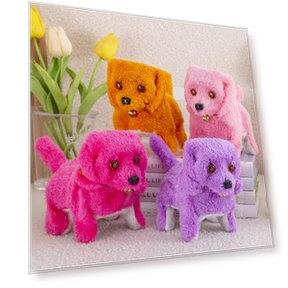 Interactive Plush Toy: Walking and Barking Electronic Robot Puppy — Transfer Case, CreativeCorner