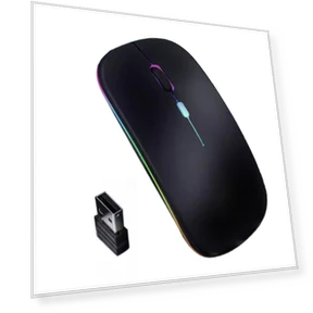 LED Wireless Mouse — Gaming Mice, Auto Launcher