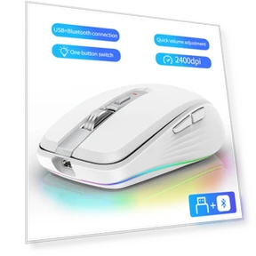 Rechargeable Wireless Mouse with Dual Mode and RGB Lighting — Gaming Mice, Home Of Auto Parts