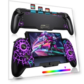 RGB Macro Gaming Controller — Hand Grips, Zen-Japan Electronics