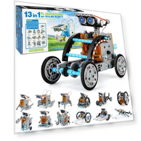 Robot Car 14-in-1 Solar and Battery Powered DIY Kit — Solar Power, CreativeCorner