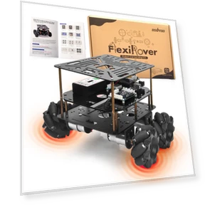 Robot Car Kit with Arduino Mega2560, WiFi Expansion, Mecanum Wheels — Robotics Foundations, OSOYOO