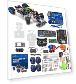 Robot Car Kit with Arduino UNO — Robotic Enhancements, OSOYOO