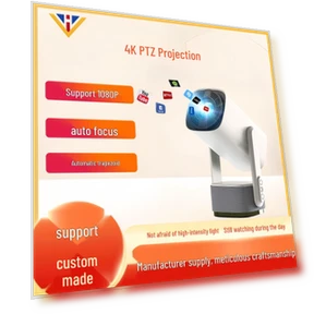 Smart 4K Gimbal Projector with Battery and Android Screen Mirroring — Home Theater Projectors, K2