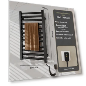 Smart Electric Towel Dryer with Thermostat — Portable Heating Solutions, HomeHarmony