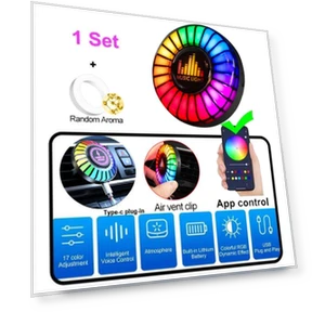 Smart LED Car Air Freshener with Music Sync — Car Air Fresheners, Motorgo