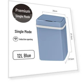 Smart Sensor Trash Can with Lid — Foam, the BAY