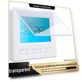 Smart Thermostat with Dust and Touch Protection for Central Air Conditioning and Floor Heating — Home Climate Control, AI Supermarket