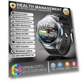Smart Watch with ECG and AI Micro Physical Exam — Smartwatches, ElectronicsHome