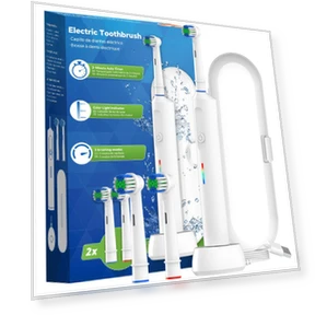 Smart Wireless Charging Electric Toothbrush — Bases, Mode Closet