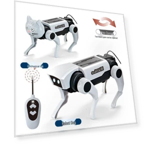 Solar Powered Four Legged Robot Dog — Interactive Figures & Robots, CreativeCorner