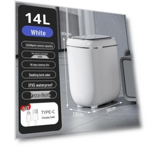 Universal Smart Trash Can with Sensor and Dual Bin Design — Kitchen Cans, the BAY