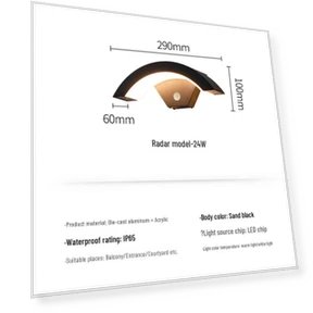 Waterproof Outdoor Wall Light with Motion Sensor — Platform Trucks, HomeHarmony