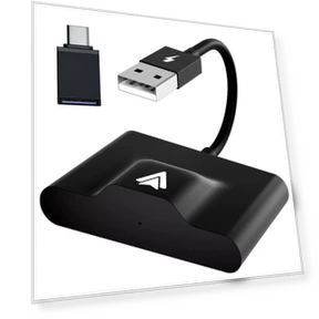 Wired to Wireless CarPlay and Android Auto Adapter — USB, LOKMAT PRODUCT