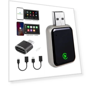 Wireless CarPlay and Android Auto AI Smart Box — Foam, Auto Launcher